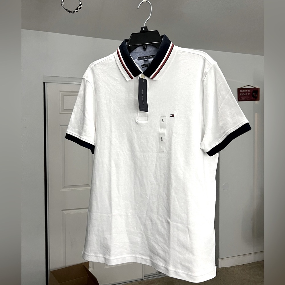 White Tommy Hilfiger polo new